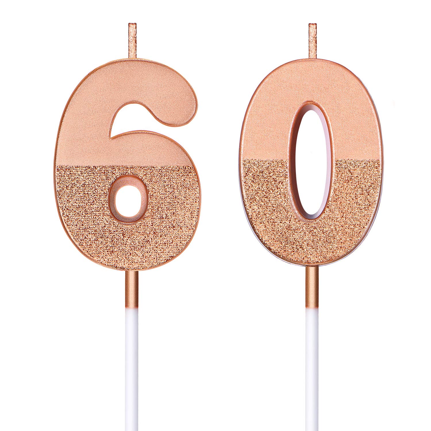 バースデーキャンドル Amazon.co.jp: BBTO 60歳の誕生日キャンドル グリッターケーキ 数字